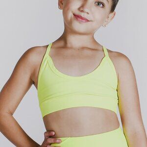 Daroch Dancewear Sassy Top – Neon Yellow – Size 10